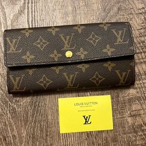 Louis Vuitton- Sarah wallet- brown monogram- NEW